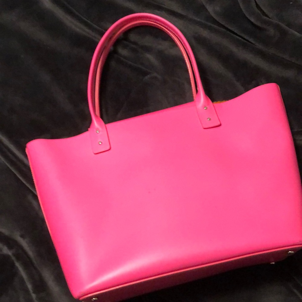 Very rare Kate Spade hot pink Coal tote.